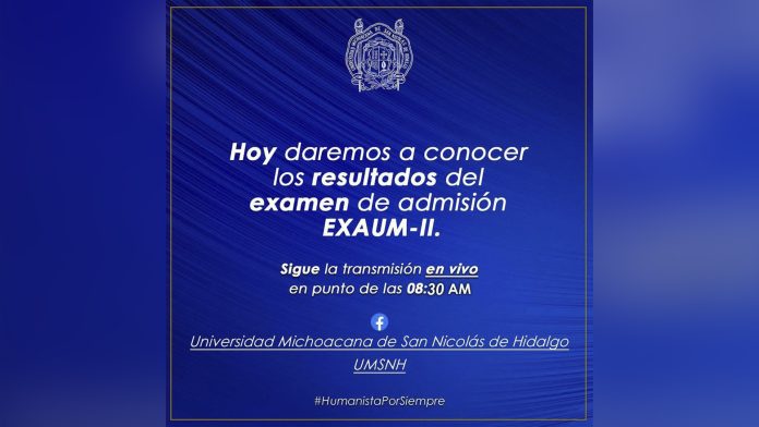 Este miércoles se darán a conocer resultados de exámenes de ingreso a licenciaturas de la UMSNH