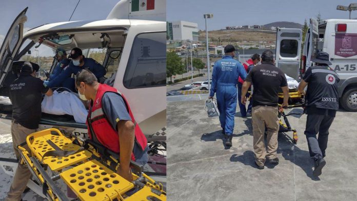 En mismo día, SSP realiza el traslado aéreo de 4 personas con problemas de salud