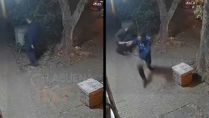 Video: Vecinos emboscan a asaltante y lo tunden con un palo