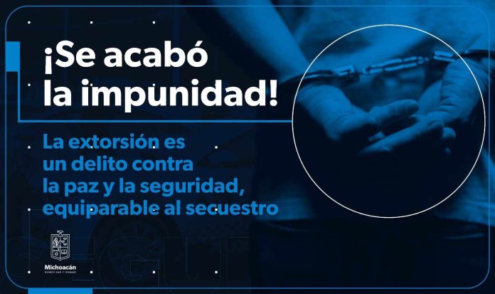 Por extorsión, hasta 25 años de prisión