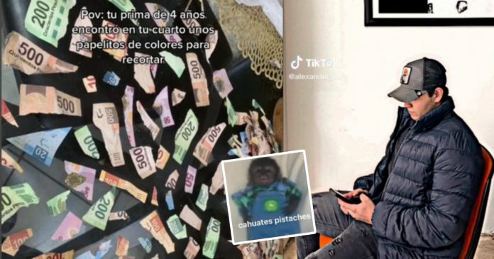 Video: Primita de 4 años recorta en pedacitos los ahorros de su primo