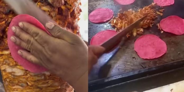 Crean tacos al pastor con temática de Barbie en CDMX