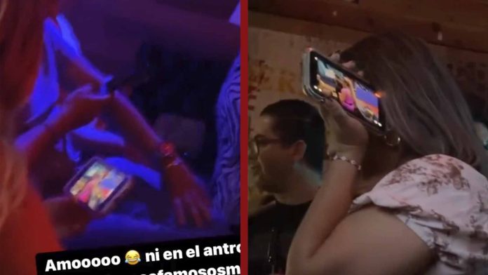 Jóvenes se ponen a ver ‘La Casa de los Famosos’ mientras están en el antro