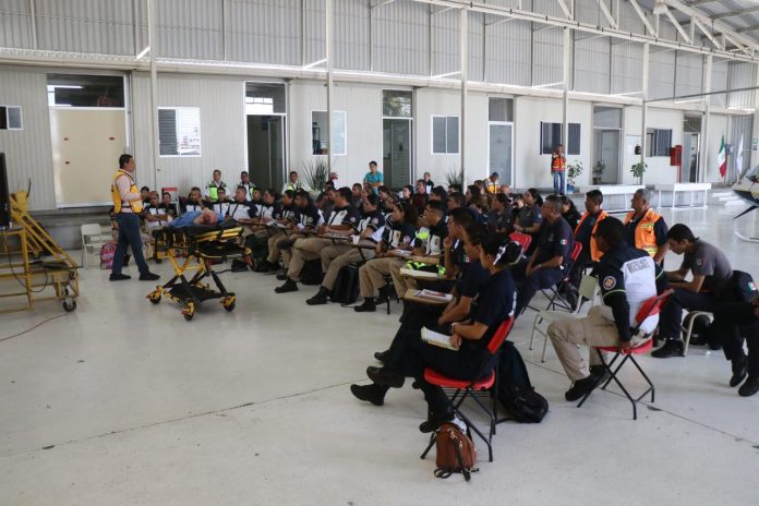 Imparte Servicios Aéreos de la SSP curso ‘Medidas de Seguridad en el Transporte Aeromédico’