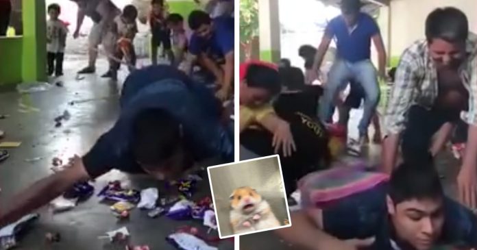 Video: ¿Batalla campal o romper la piñata? joven se viraliza