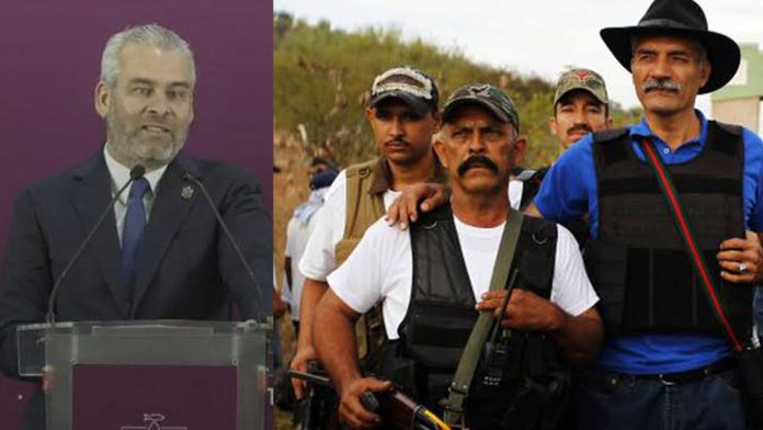 Autodefensas fueron financiados por los mismos grupos criminales: Bedolla