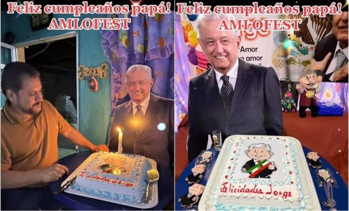 Video: Papá celebra con 'AMLO Fest' su cumpleaños
