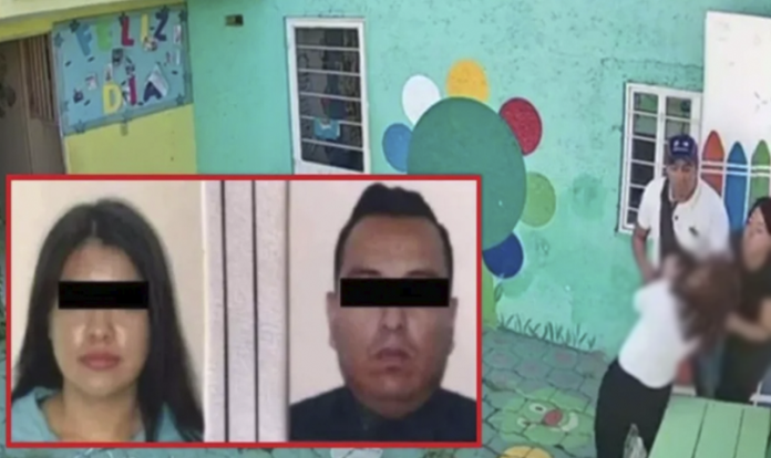 Trasladan a penal a pareja golpeadora de maestra en Cuautitlán