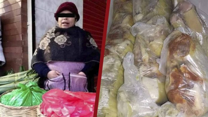 Mujer vendía tamales hechos con los restos de su esposo