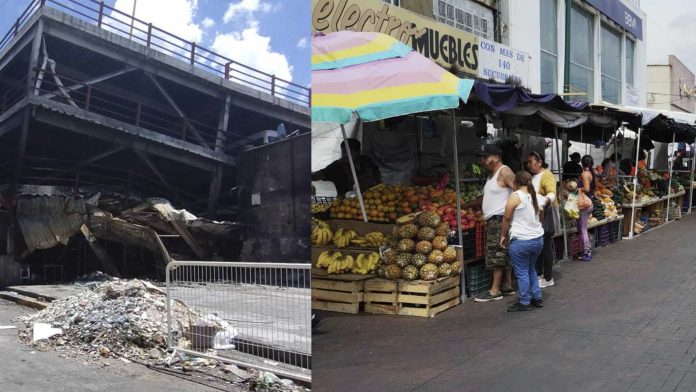 Se busca trasladar a damnificados del Mercado Independencia a centros comerciales 