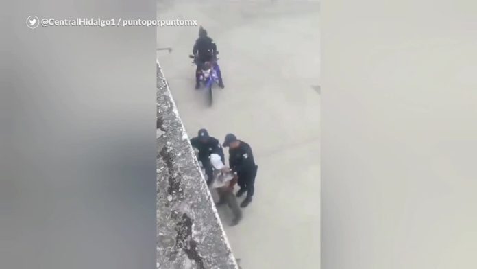 Suspenden a policías por golpear a hombre durante detención en Hidalgo