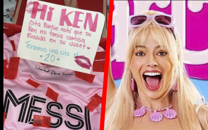 Mujer invita de forma ingeniosa a su novio al estreno de Barbie