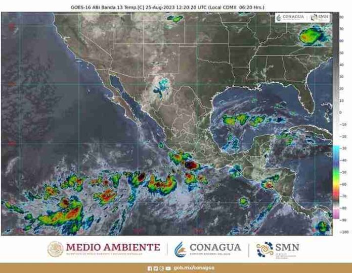 Probabilidad de generarse tres ciclones en territorio mexicano generará lluvias intensas