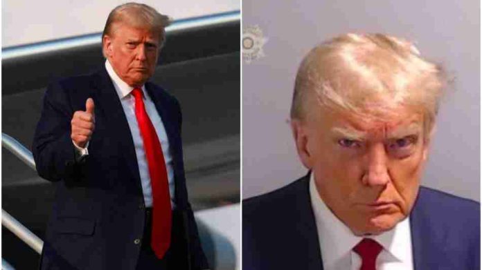 Primera foto de Donald Trump tras entregarse en la cárcel de Fulton, Georgia