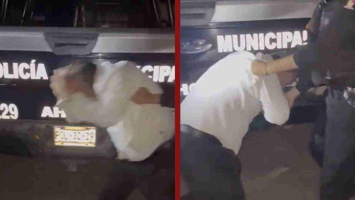 Abogado se golpea solo y acusa a policías de agresión
