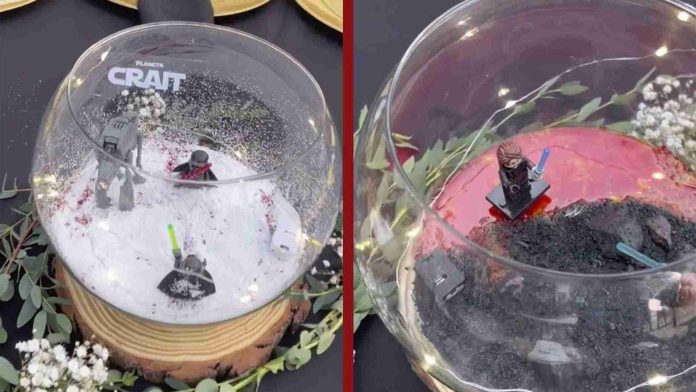 Novios celebran su boda con temática de Star Wars