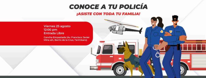 Invita Bladimir González a evento Conoce a Tu Policía