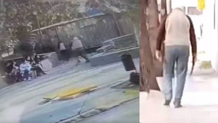 Video: Anciano intenta acuchillar a menores en un parque
