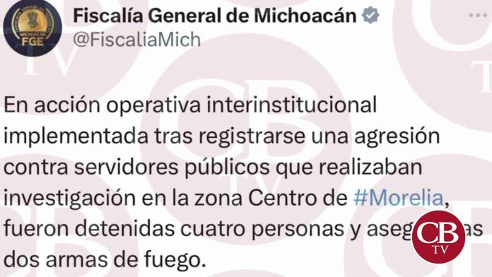 Agreden a la FGE en el centro de Morelia