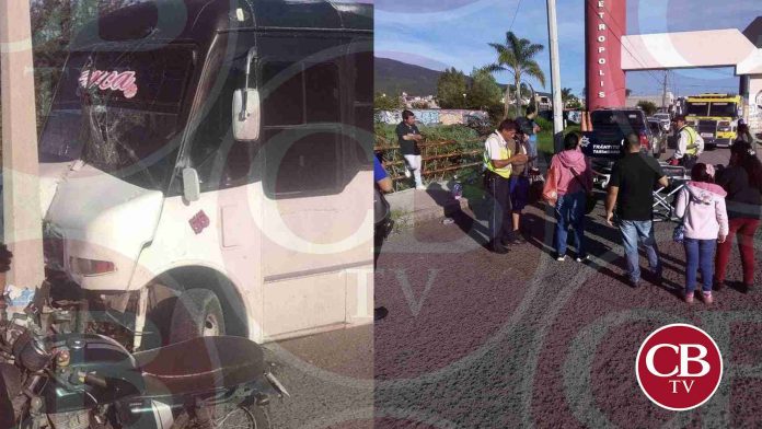 Continúan los choques contra postes de concreto, ahora fue en Tarímbaro