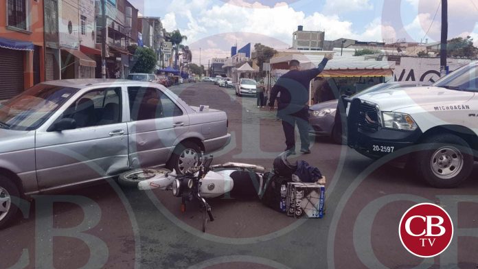Motociclista termina ensangrentado afuera de la Monumental de Morelia