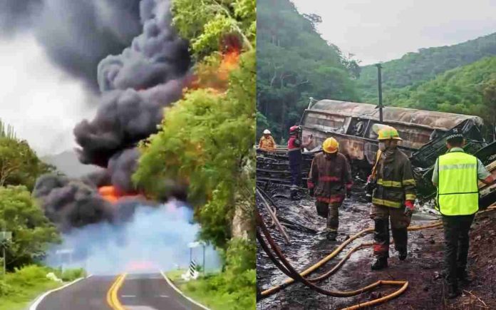 Explosión de pipa deja al menos 8 muertos en Guerrero