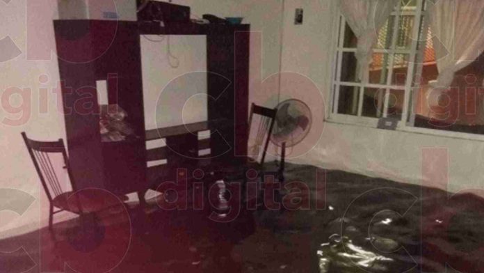 50 casas se inundaron en colonia viveros Indeco