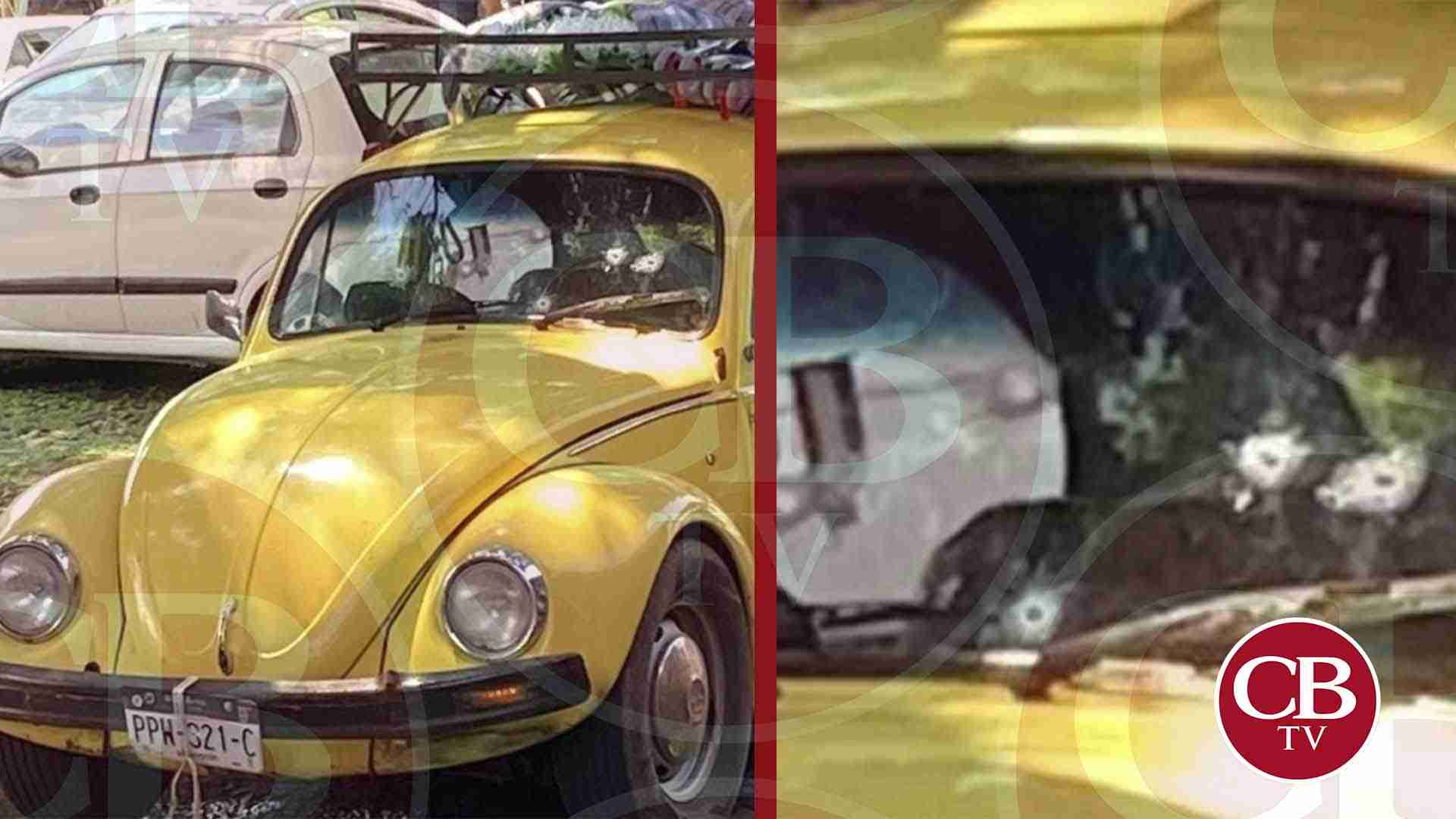 Asesinan a dos hombres que viajaban en un “vocho” Asesinan a dos hombres que viajaban en un “vocho”