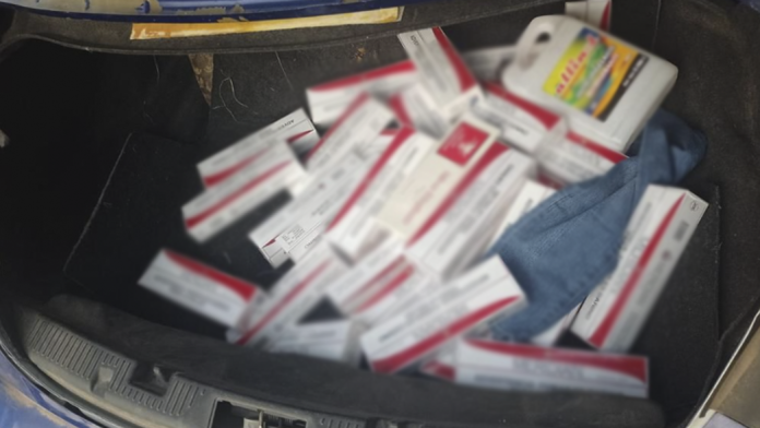 Detiene SSP en Hidalgo, a hombre con 34 paquetes de cigarros de ilegal procedencia