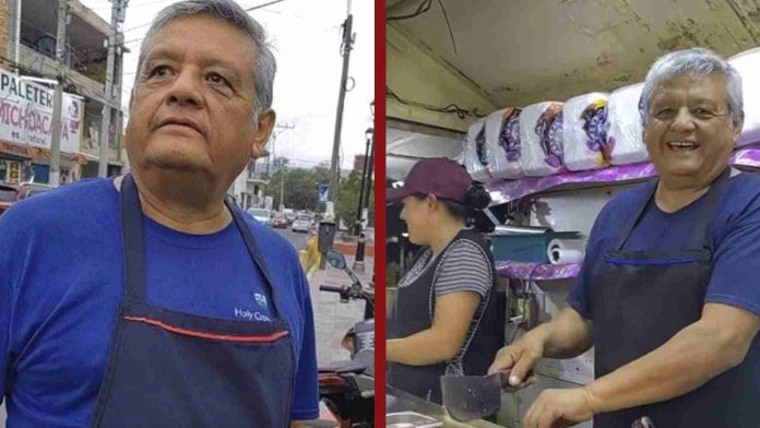 Taquero se vuelve viral por su gran parecido con AMLO