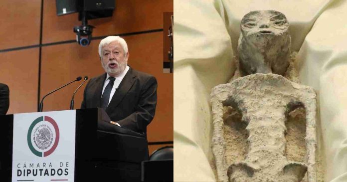 Maussan cabildea en Senado reforma para que se reconozca vida extraterrestre