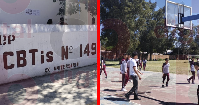 En puerta paro de “brazos caídos” en el CBTis 149 de Morelia