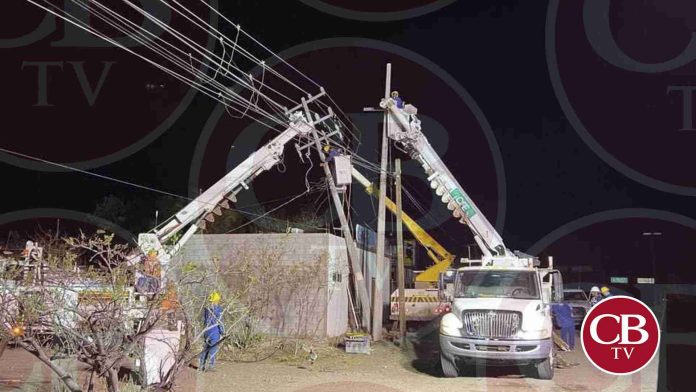 Investigan ataque a balazos a cableado de CFE en Cenobio Moreno