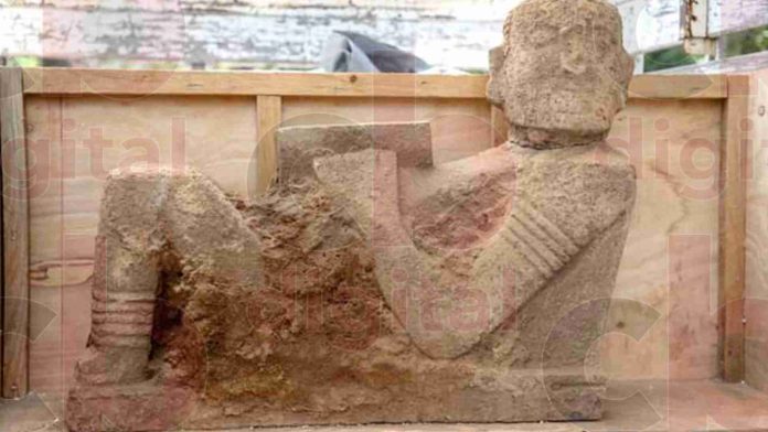 Chac Mool encontrado en Patzcuaro, se queda en Michoacán