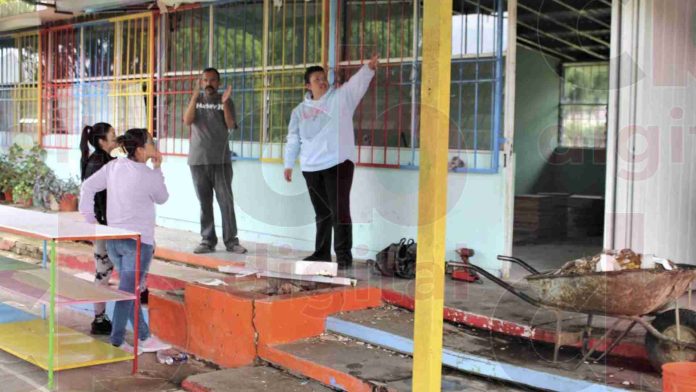 A punto del derrumbe el Jardín de niños 