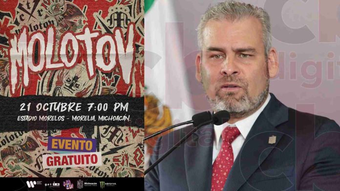 Gobierno de Bedolla también traerá gratis a Molotov