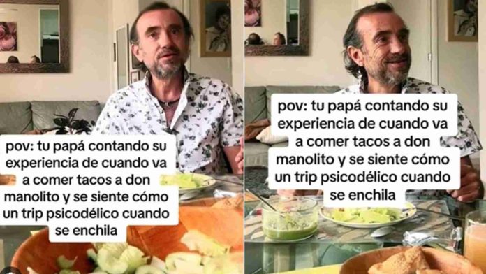 VIDEO: Hombre asegura que comer tacos con salsa le provocó un viaje psicodélico