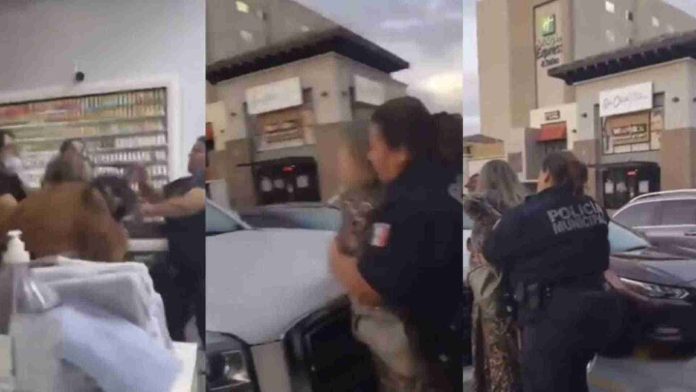 ‘Lady cachetada’ Mujer agrede a policía de Mexicali