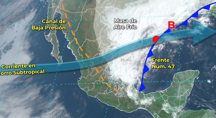 Frente frío número 4 traerá lluvias torrenciales