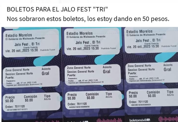 ¡Bara Bara! Desde los $10 hasta los $300 ofrecen boletos para Jalo Fest