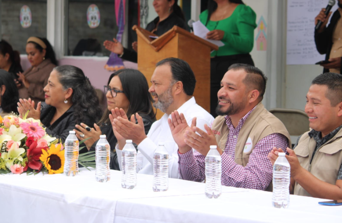 Asiste Julio Arreola a la Inauguración de Obras en el Jardín de Niños Agustín Abarca de la Comunidad de Santa Juana