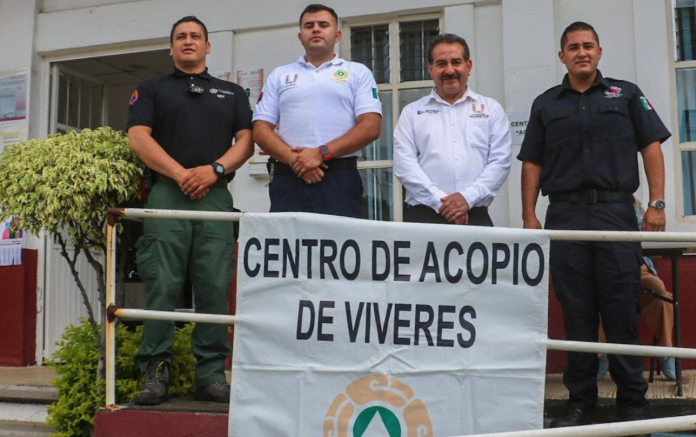 Gobierno de Nacho Campos instala centro de acopio para damnificados en Guerrero