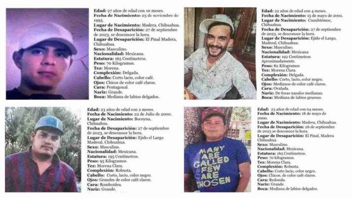 Desaparecen 4 jóvenes en Chihuahua; investigan posible relación entre casos