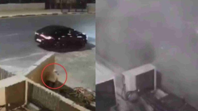 Hombre israelí se resguarda de un misil detrás de una pared y le cae encima