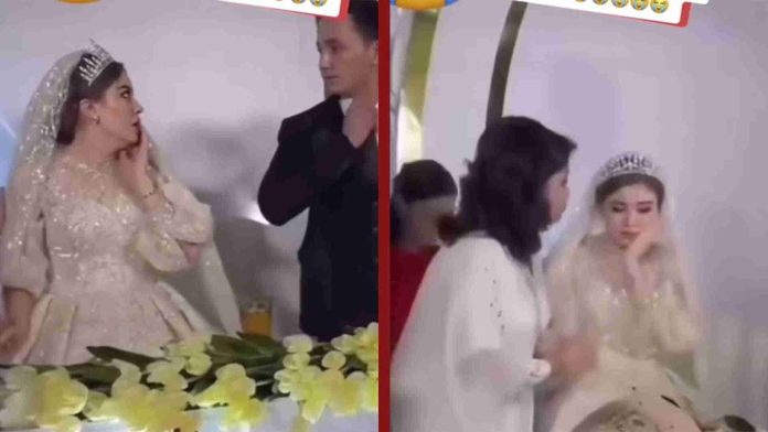 Novio golpea a su esposa en plena boda