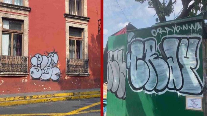 Casas y comercios del barrio de San José sin vandalizados con grafitis