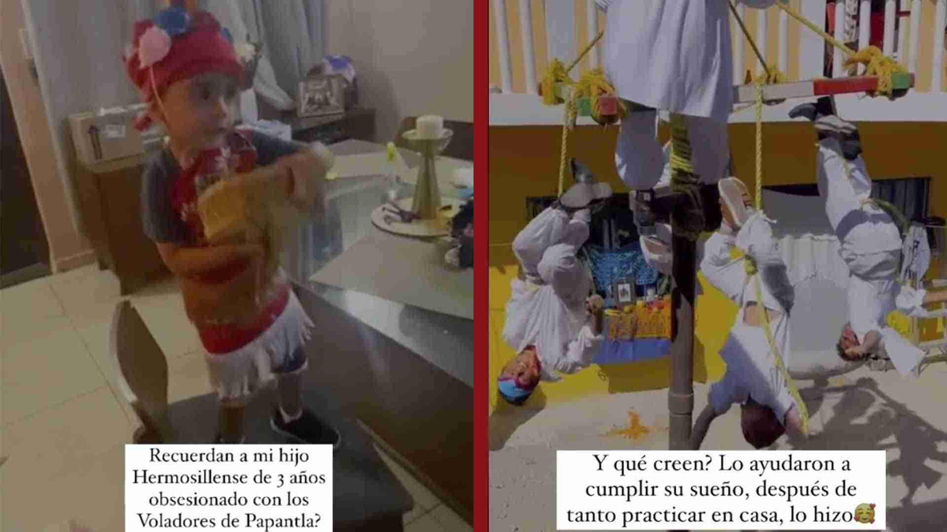 Niño cumple su sueño de conocer a los voladores de Papantla Niño cumple su sueño de conocer a los voladores de Papantla