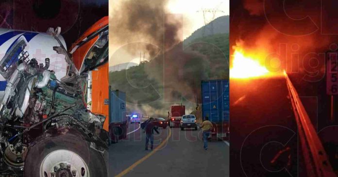 Tres choques de tráileres en 24 horas en Michoacán