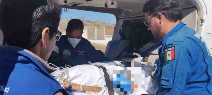 SSP realiza traslado aéreo de mujer con complicaciones en el embarazo