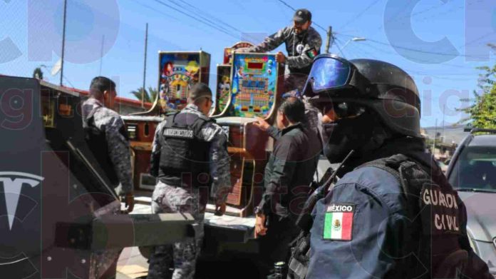 En 3 meses se han asegurado 343 maquinas tragamonedas en Michoacán